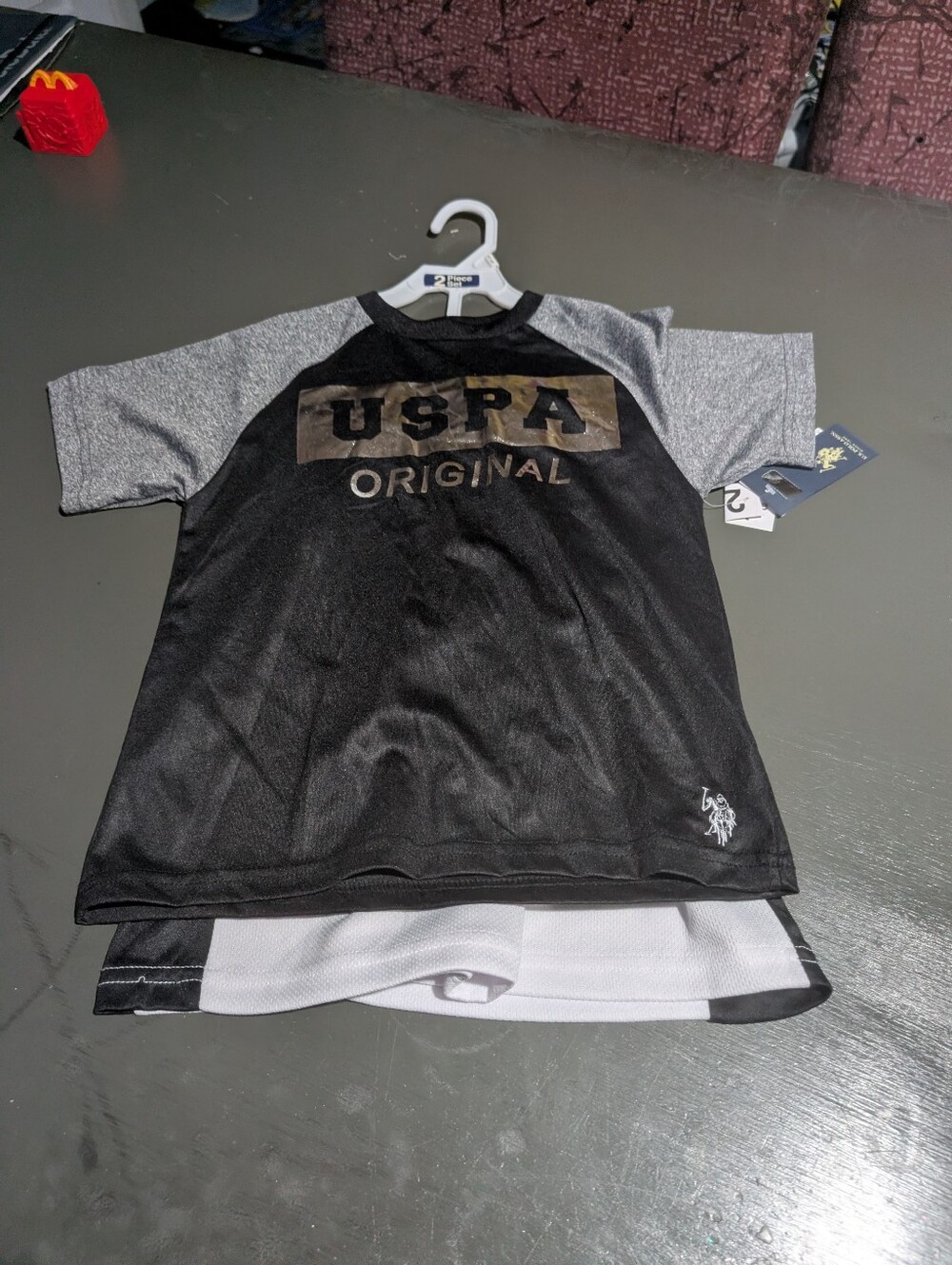 U.S. Polo Assn. Size 5 Boys Set Shirt + Short NWT